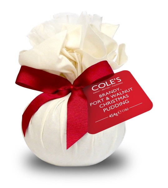 Coles Brandy, Port & Walnut Christmas Pudding