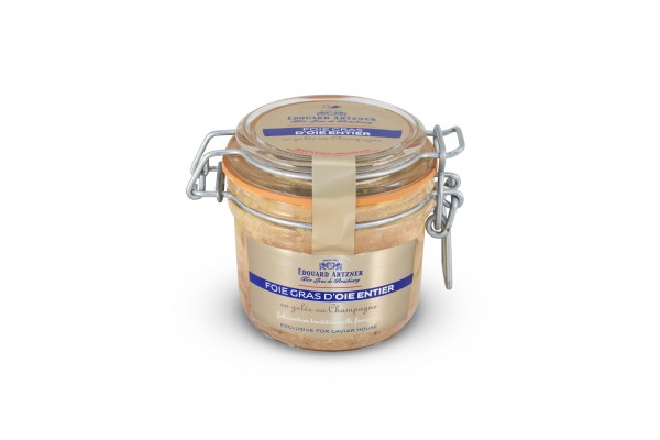 Foie gras d’oie entier en gelée au Champagne - 180g